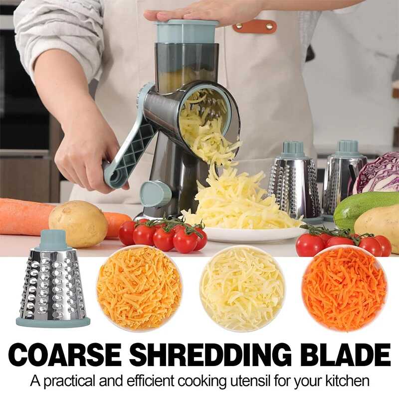 ElilteGrind Multi-Function rotary chesse grater shredder