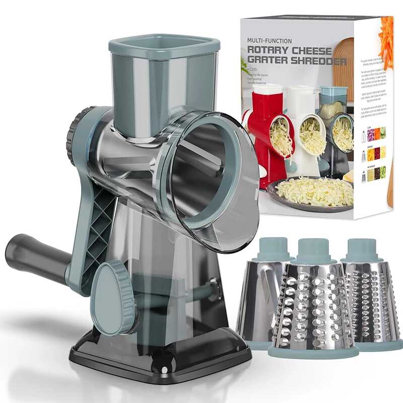 ElilteGrind Multi-Function rotary chesse grater shredder